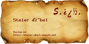 Steier Ábel névjegykártya